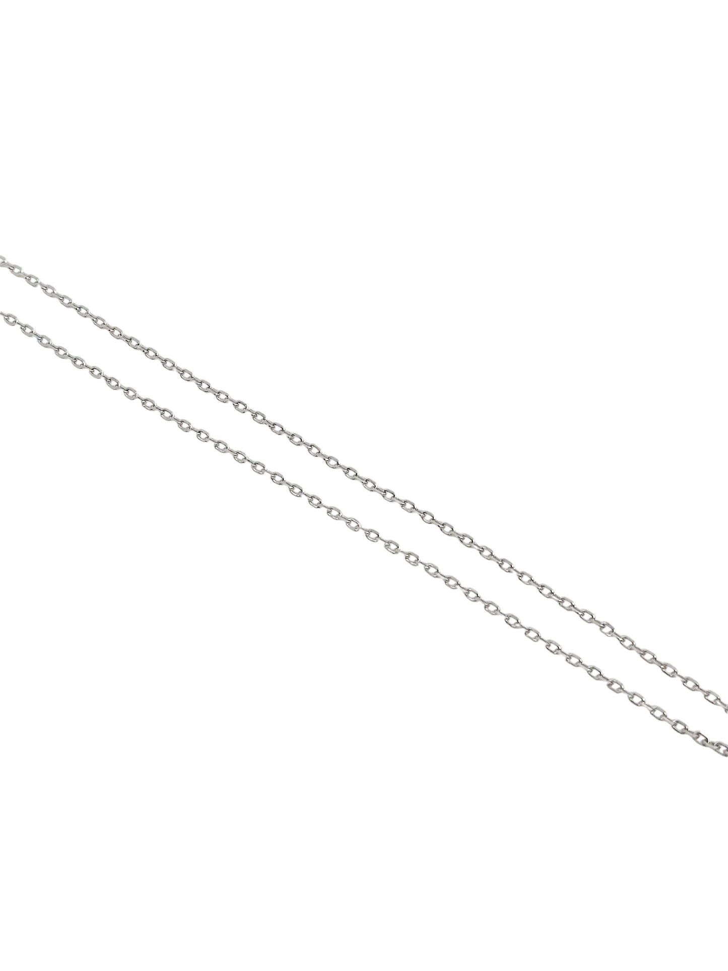 COLLAR MEDALLA OVAL VIRGEN DE GUADALUPE PERLA CIRCONIA PLATA RODIO .925