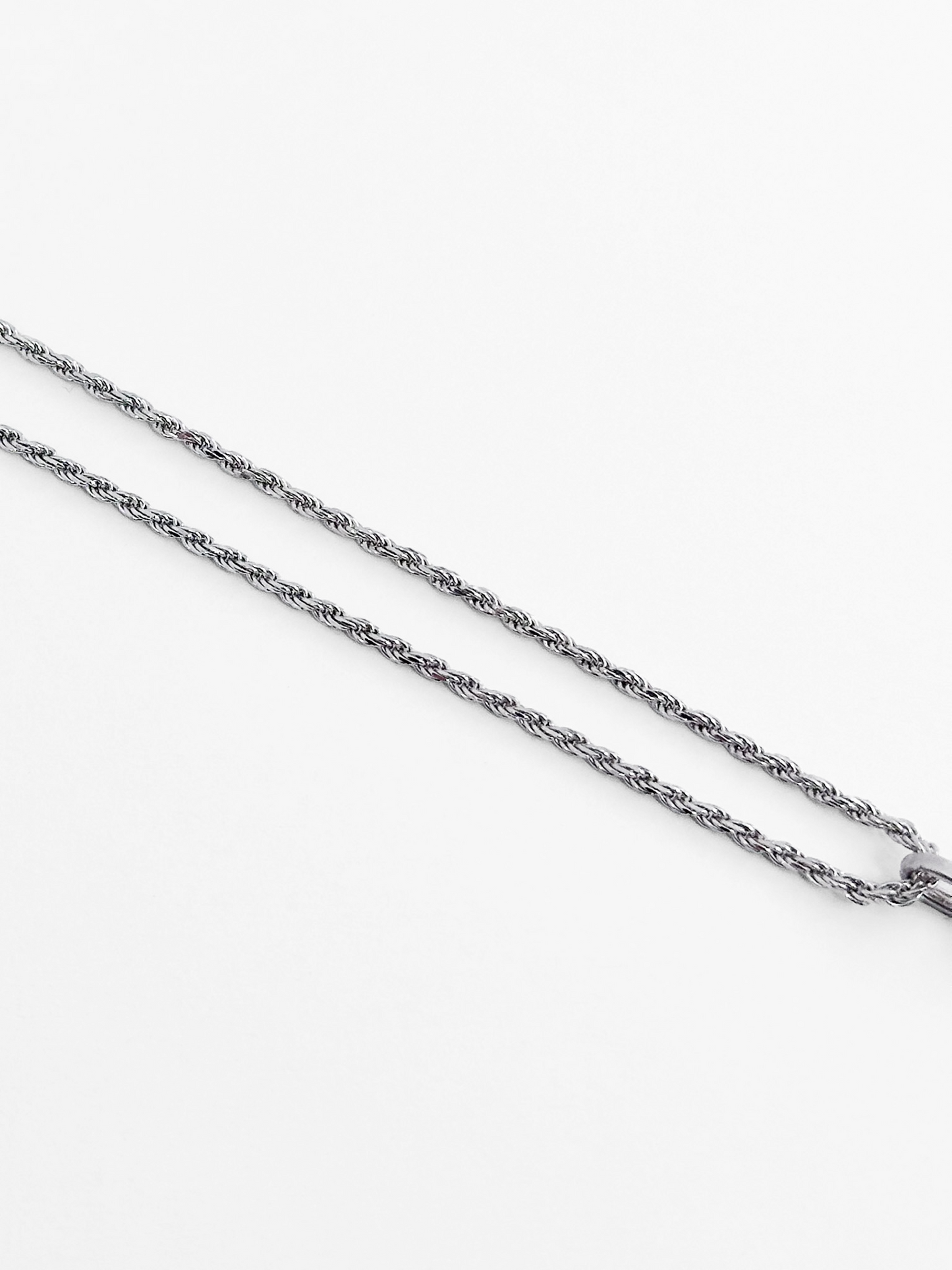 COLLAR MEDALLA SAN BENITO ESM CADENA TORSAL PLATA RODIO .925