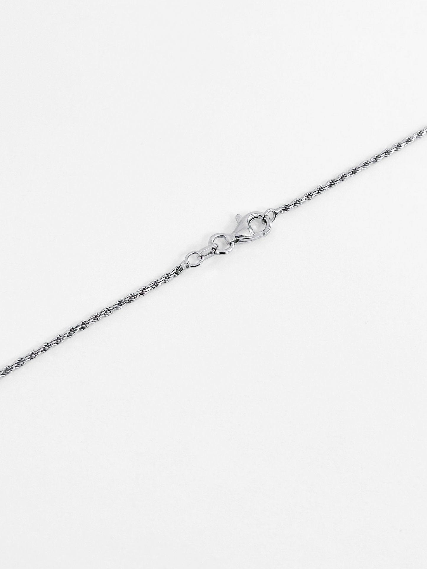 COLLAR MEDALLA SAN BENITO ESM CADENA TORSAL PLATA RODIO .925