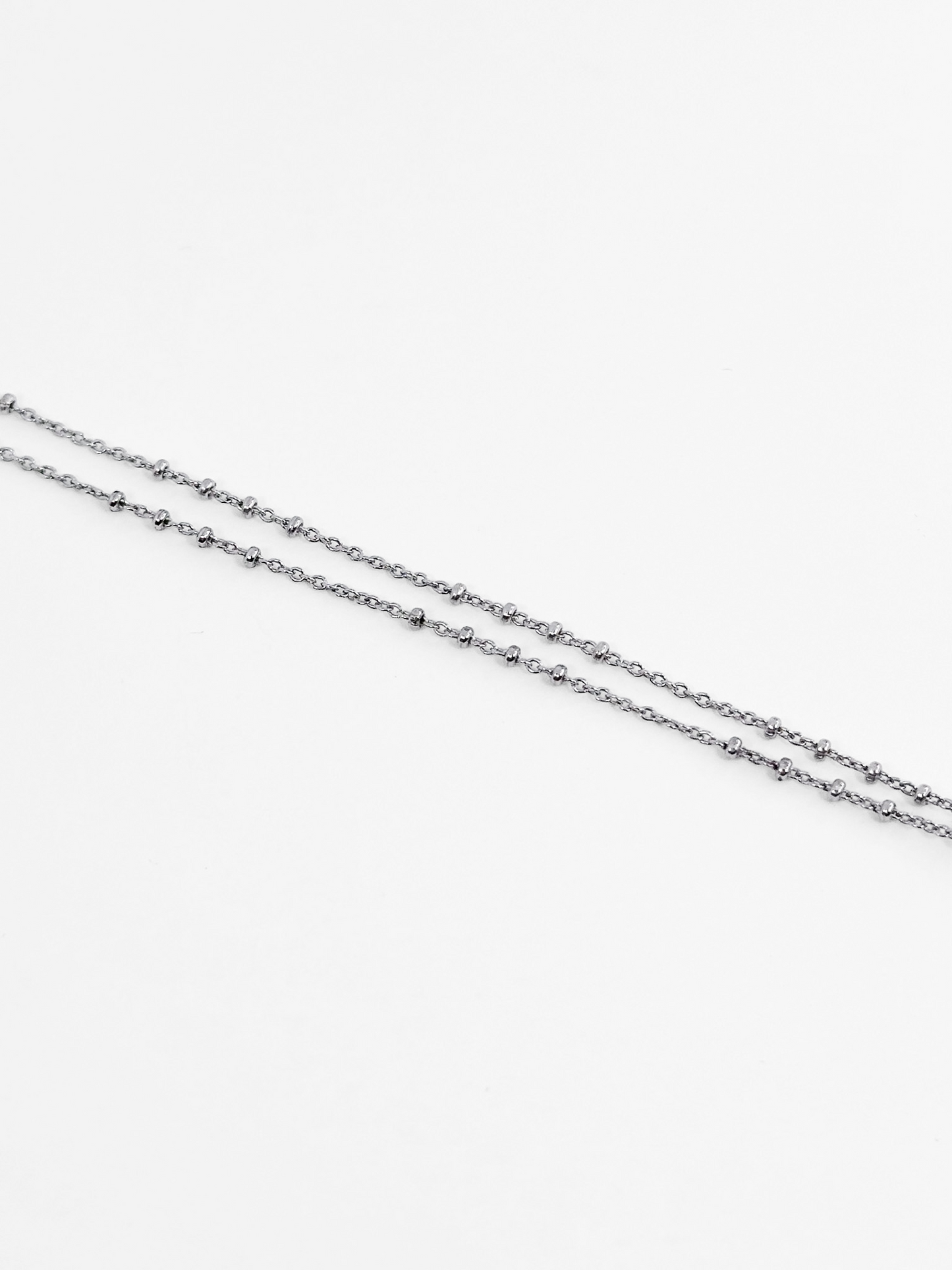 COLLAR MEDALLA SAN BENITO CADENA ALTERNADA PLATA RODIO .925
