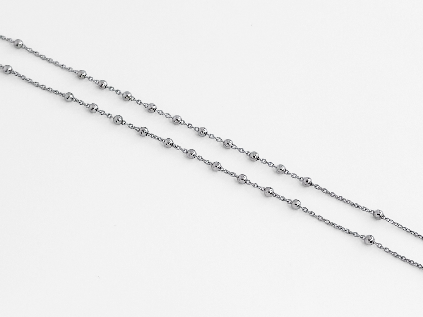 COLLAR ROSARIO PLATA RODIO .925