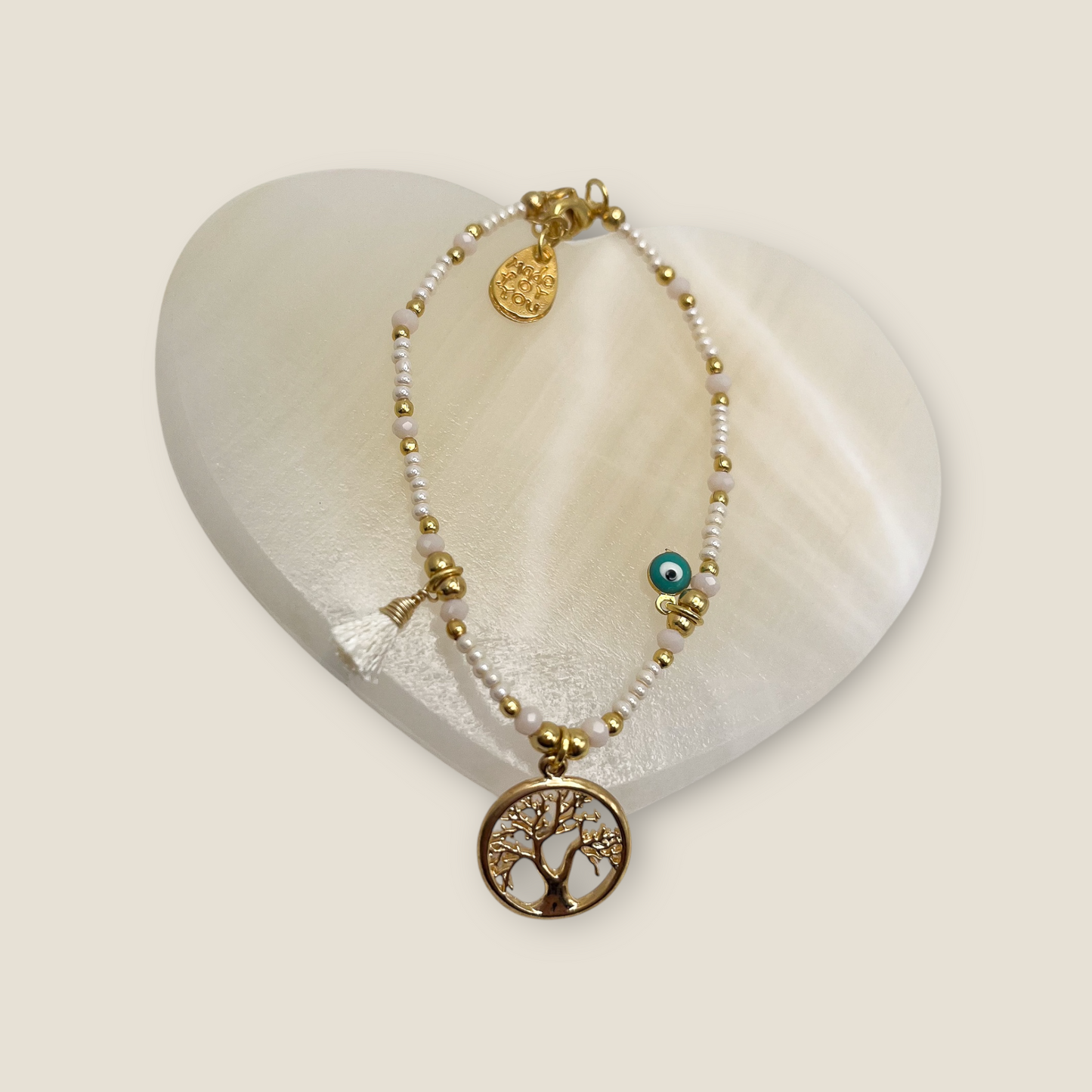 PULSERA CHAQUIRA  ARBOL DE LA VIDA CHAPA