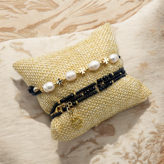 PULSERA CHAQUIRA CRUZ PERLA CHAPA