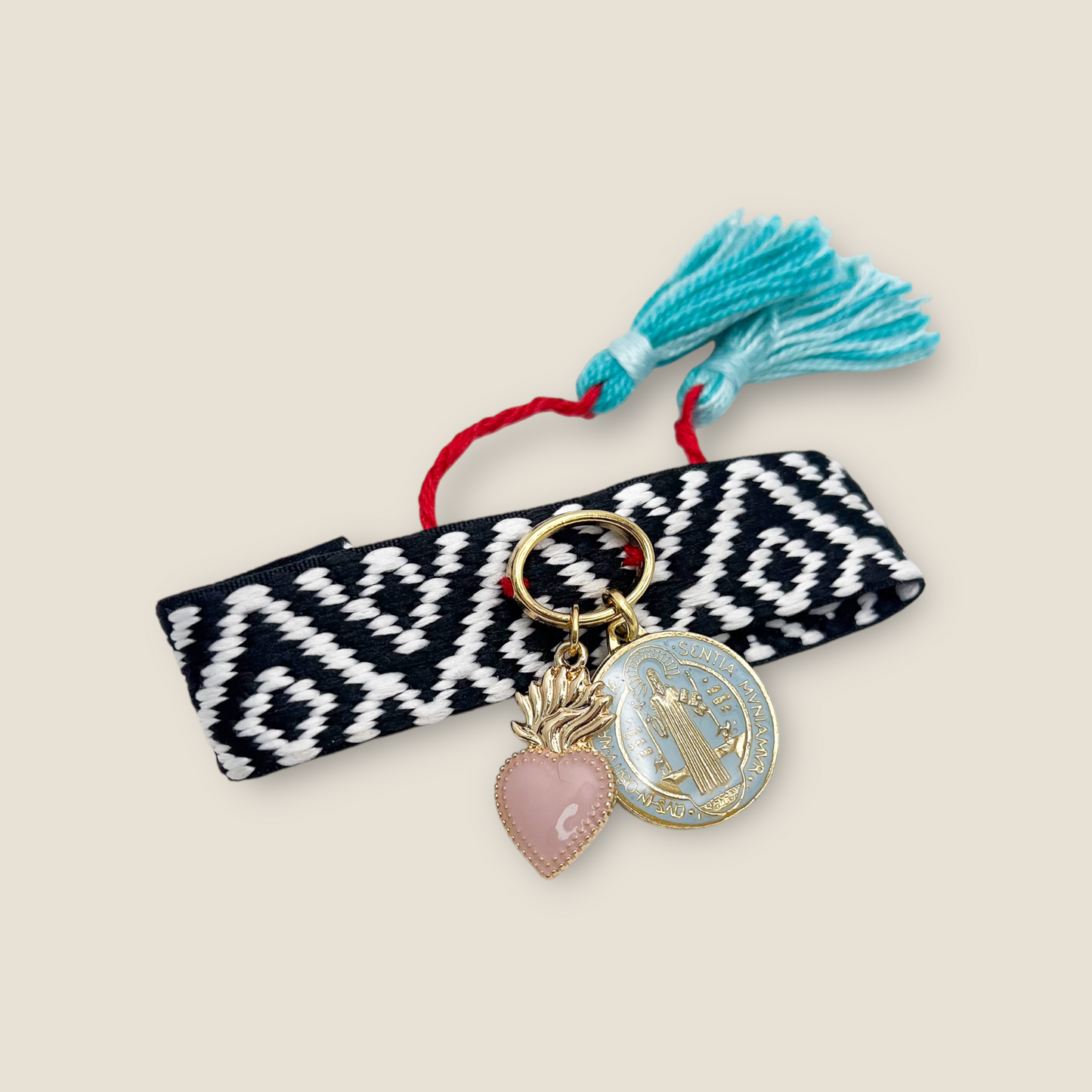 PULSERA MEDALLA SAN BENITO TELAR