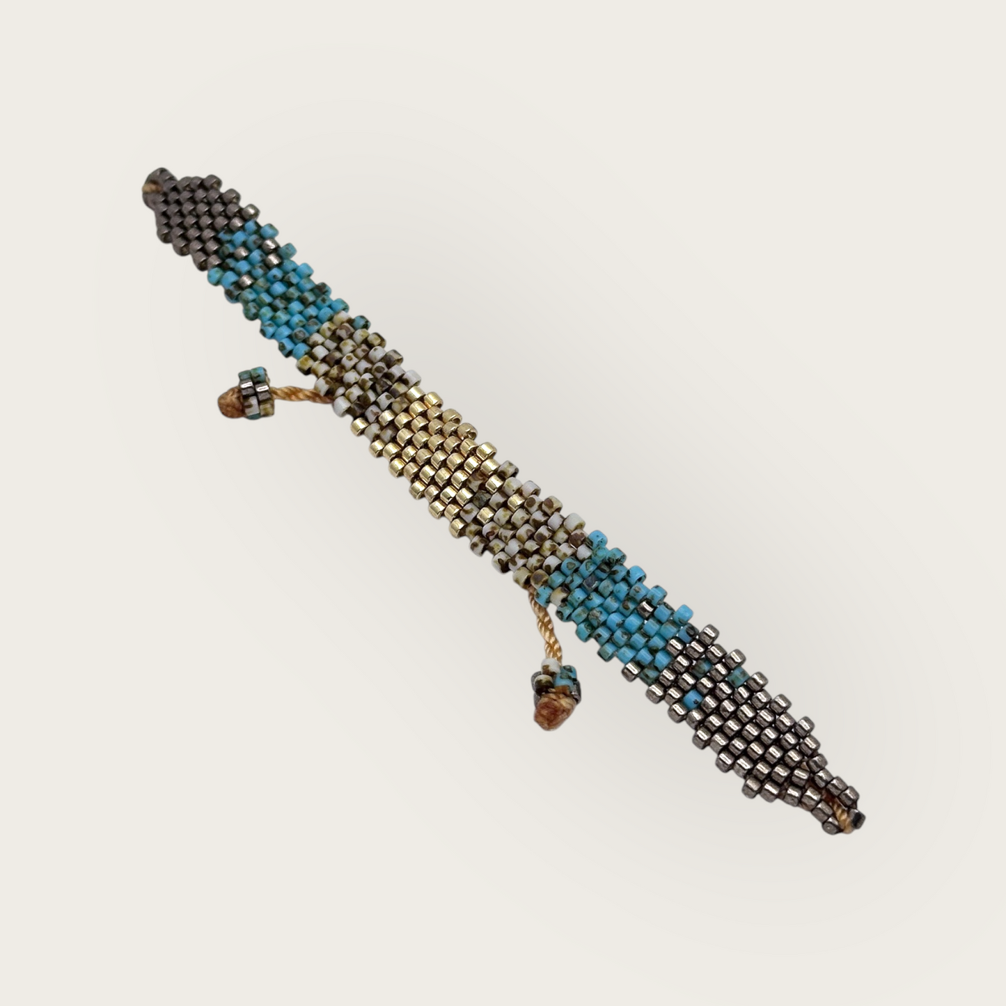 PULSERA CHAQUIRA  MINI PIXEL TEJIDO HUICHOL