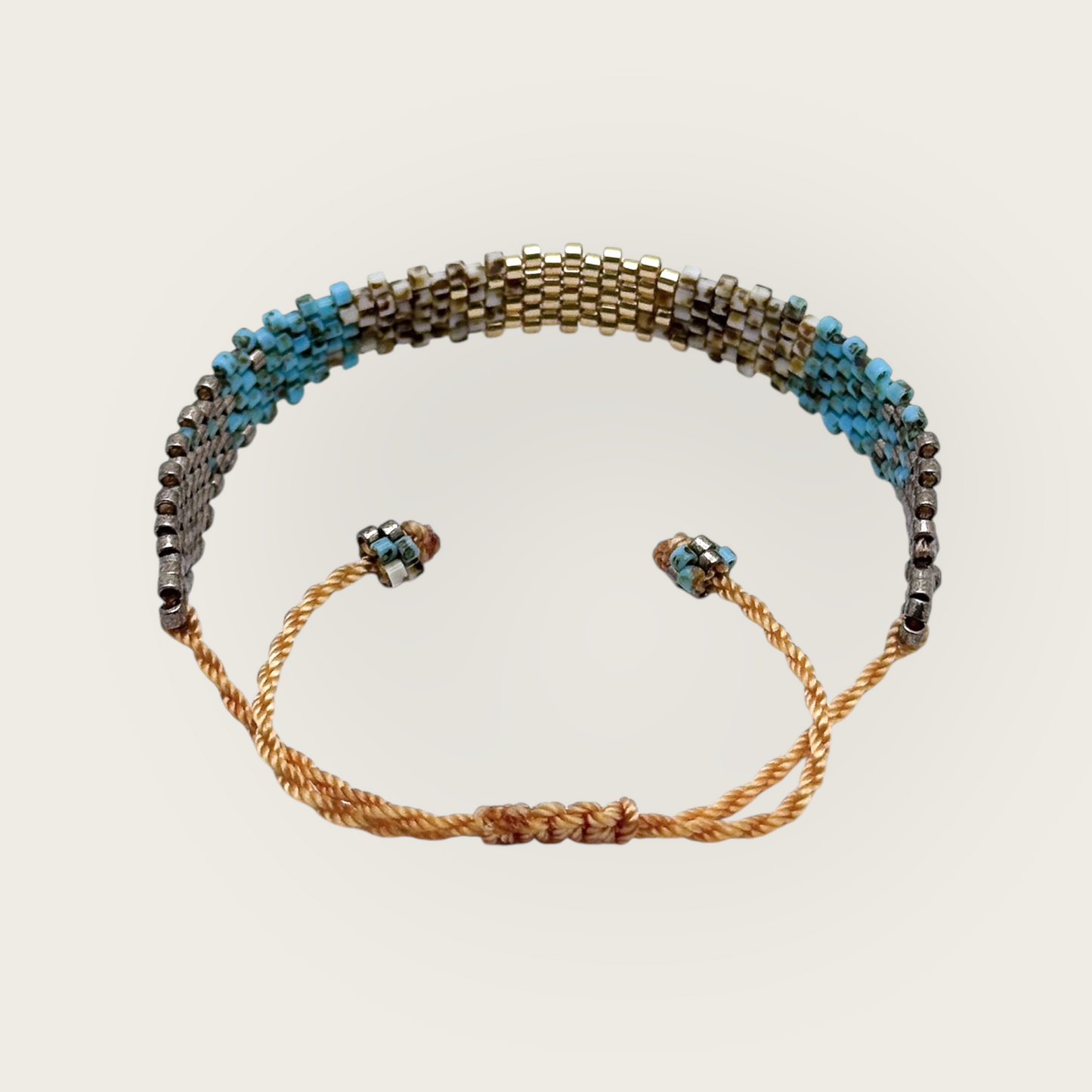 PULSERA CHAQUIRA  MINI PIXEL TEJIDO HUICHOL