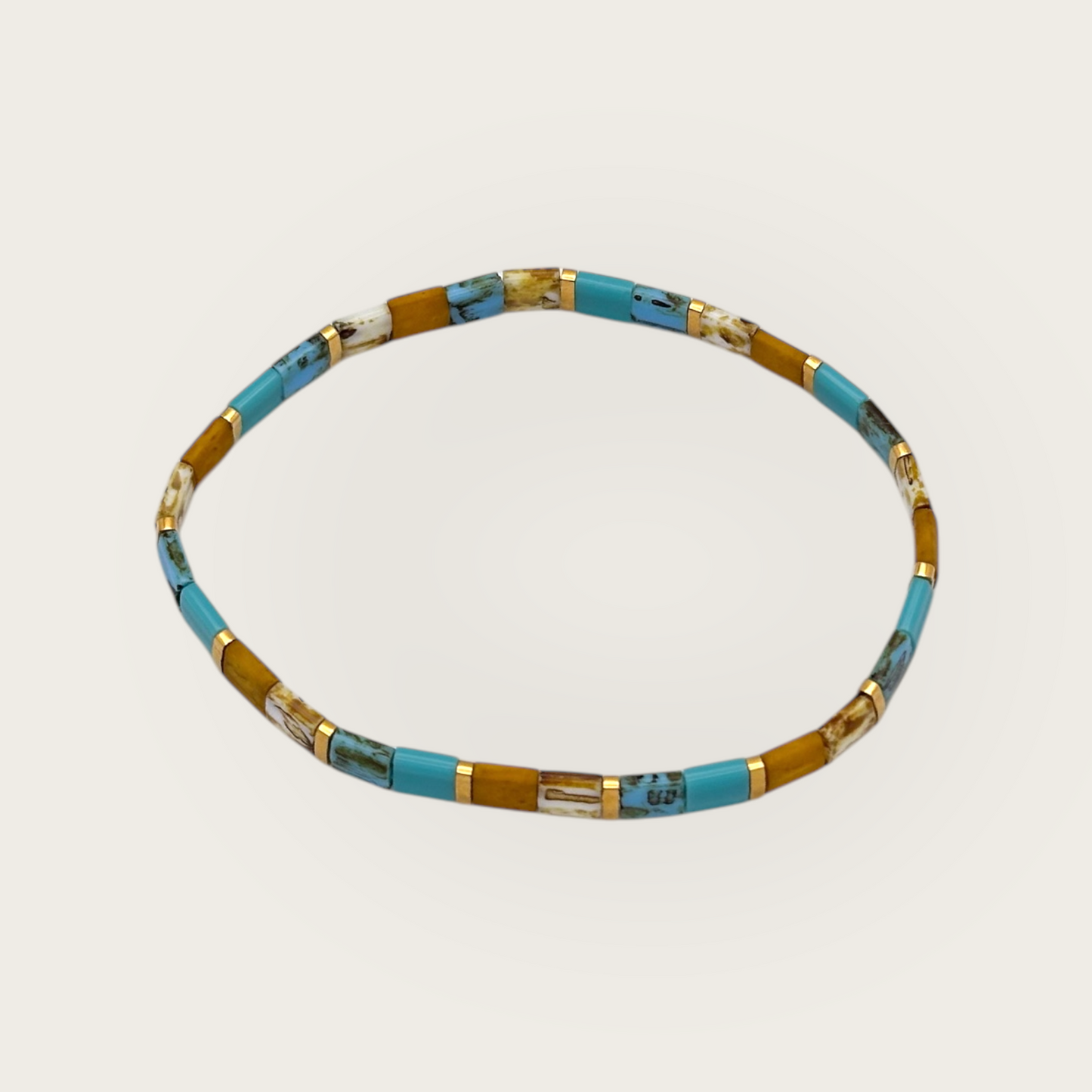 PULSERA  TEJIDA HUICHOL ROMBO