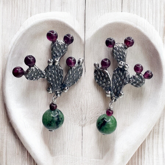 ARETE NOPALES PLATA .925