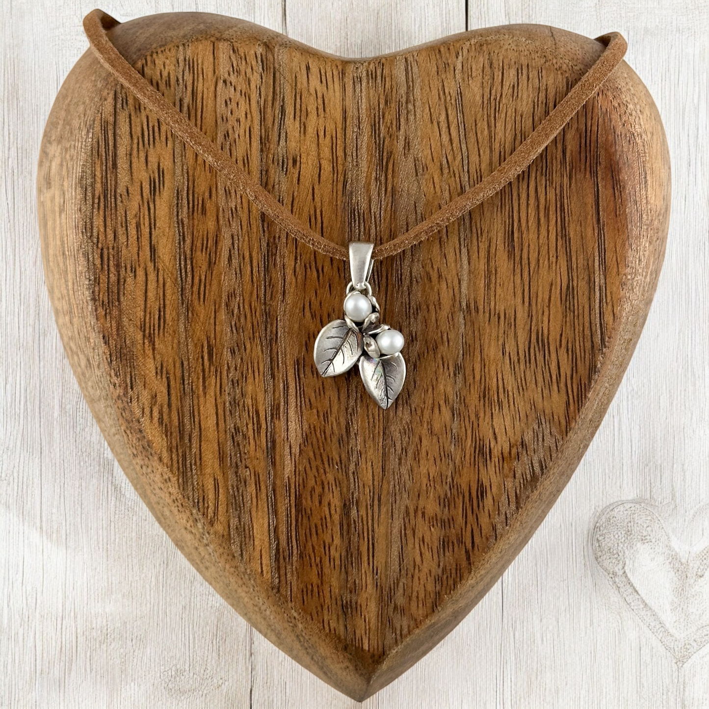 DIJE FLORES PERLA PLATA .925