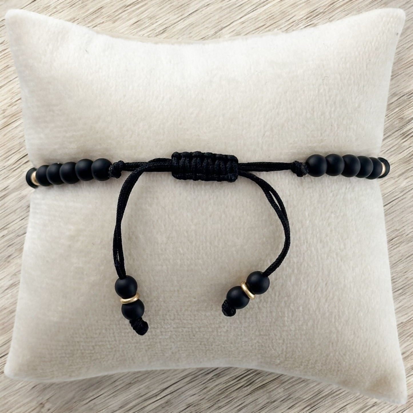 PULSERA MEDALLA SAN BENITO B2 ORO 10K PIEDRA BROCHE TEJIDO