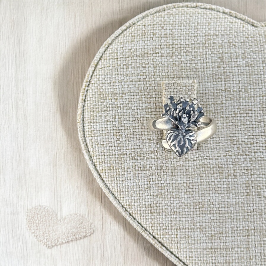 ANILLO CORAZON NOPAL PLATA .925