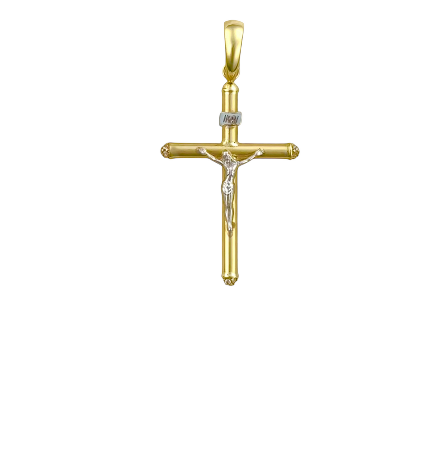 10K GOLD ZIRCONIA CHRIST PENDANT