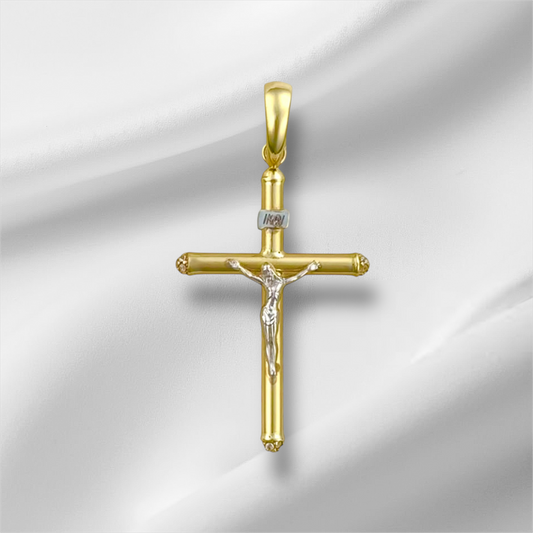10K GOLD ZIRCONIA CHRIST PENDANT