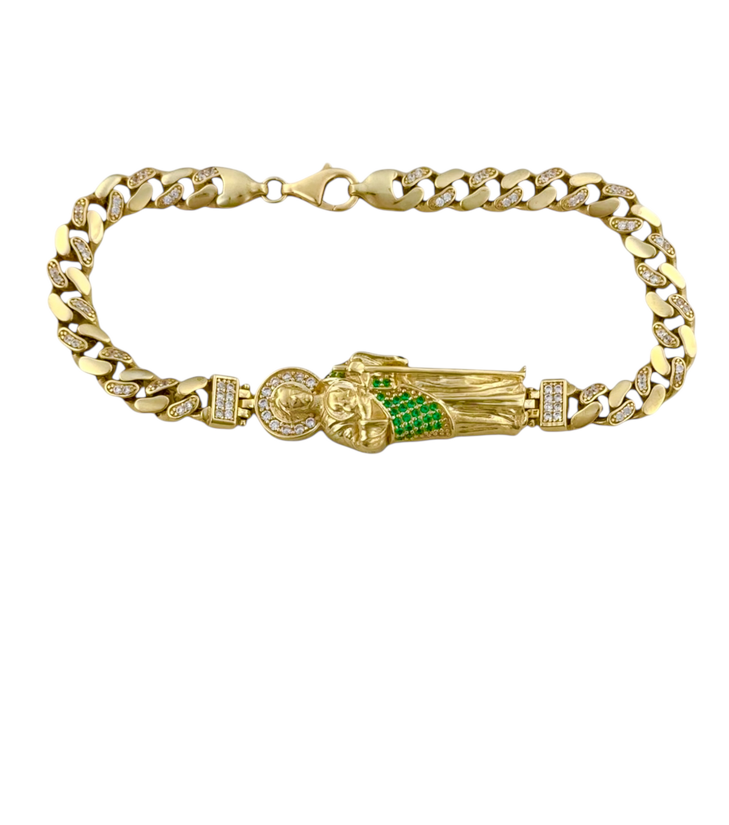 SANJUDAS TADEO BRACELET WITH 10K GOLD B CHAIN