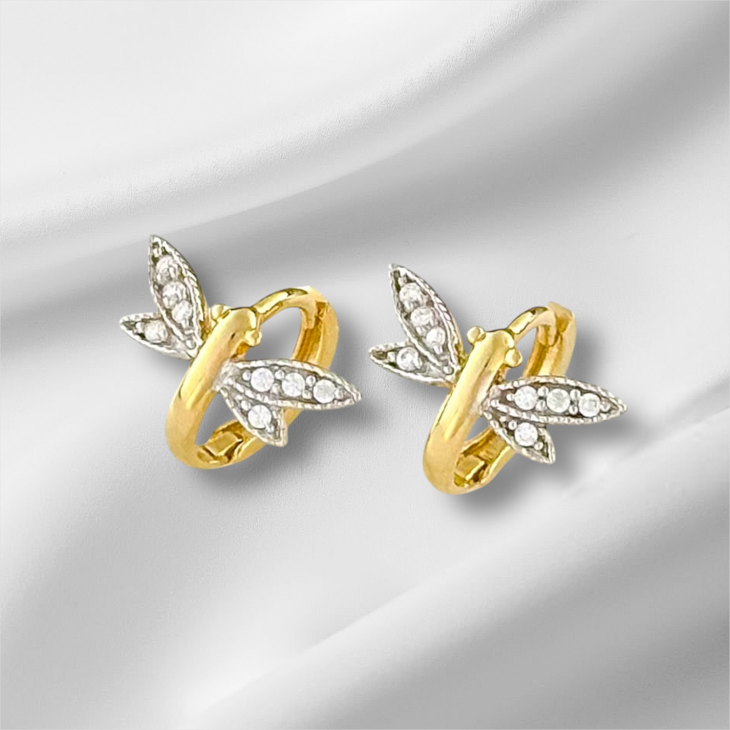 HUGIE LIBELULA ORO 14K
