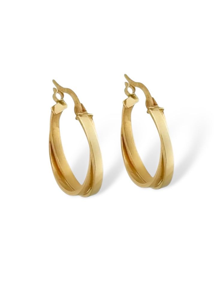 ARRACADA DOBLE   LISA ORO 10K