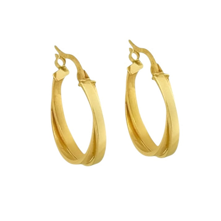 ARRACADA DOBLE   LISA ORO 10K