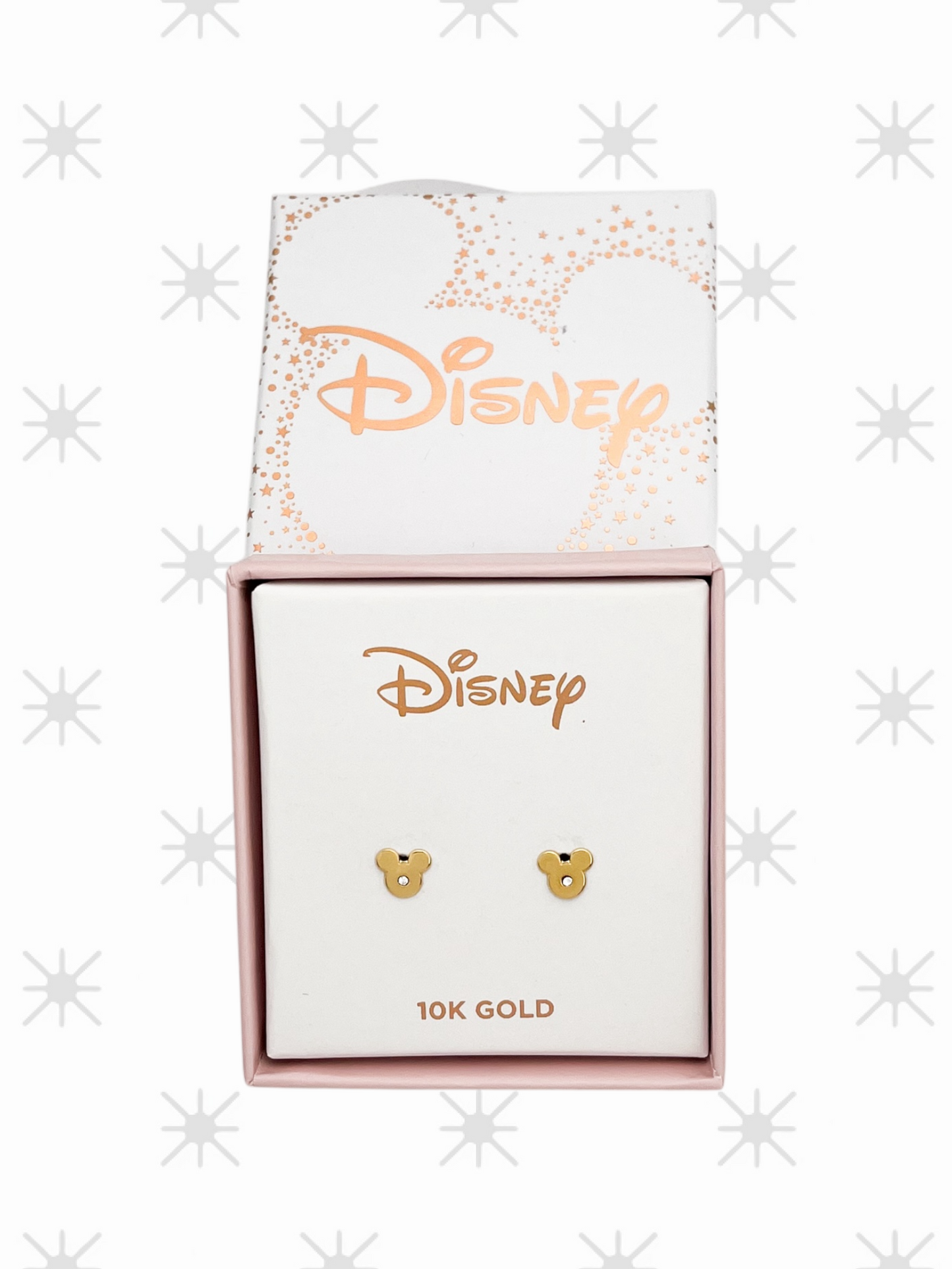BROQUEL MICKEY MINI ZIRCONIA DISNEY ORO 10K