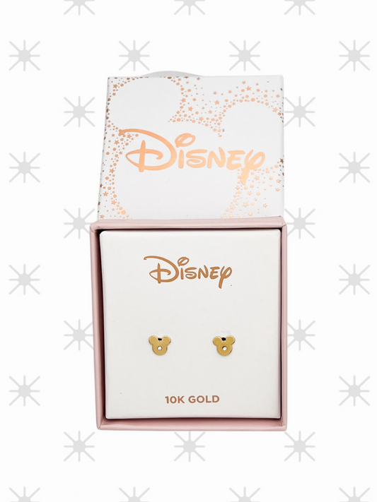 BROQUEL MICKEY MINI ZIRCONIA DISNEY ORO 10K