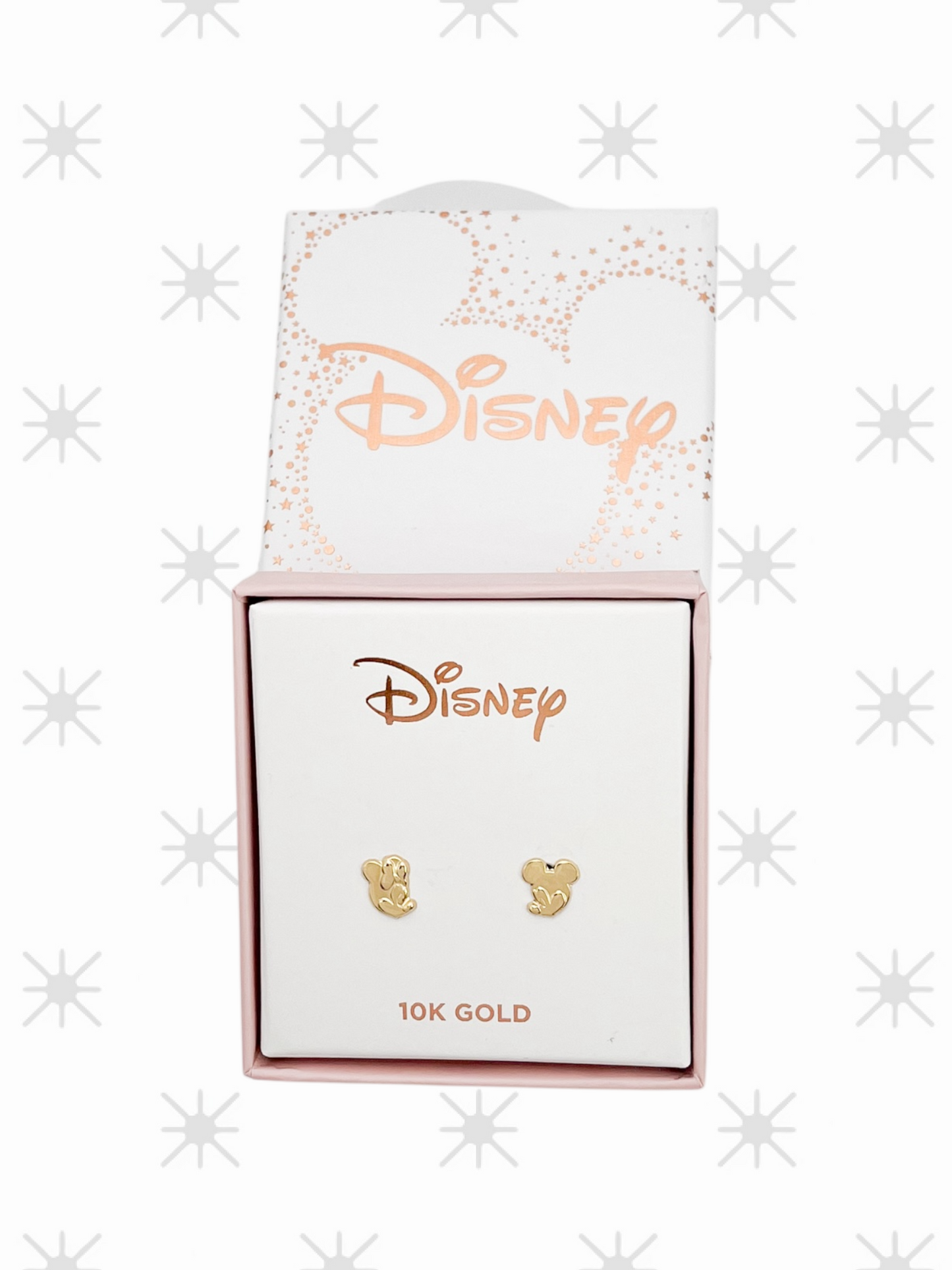 BROQUEL MINNIE Y MICKEY KISS DISNEY ORO 10K