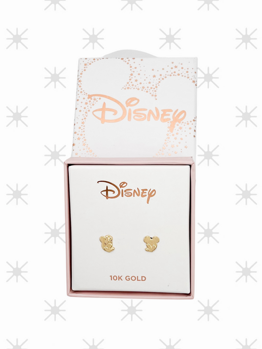 BROQUEL MINNIE Y MICKEY KISS DISNEY ORO 10K