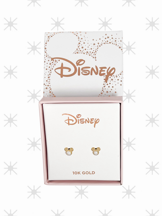 BROQUEL MINI MICKEY PERLA  DISNEY ORO 10K