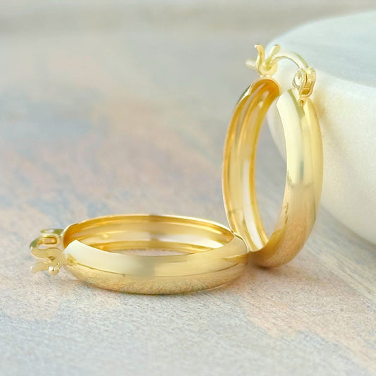 ARRACADA LISA ORO 10K