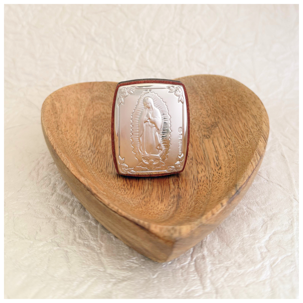 RETABLO VIRGEN DE GUADALUPE EN PLATA