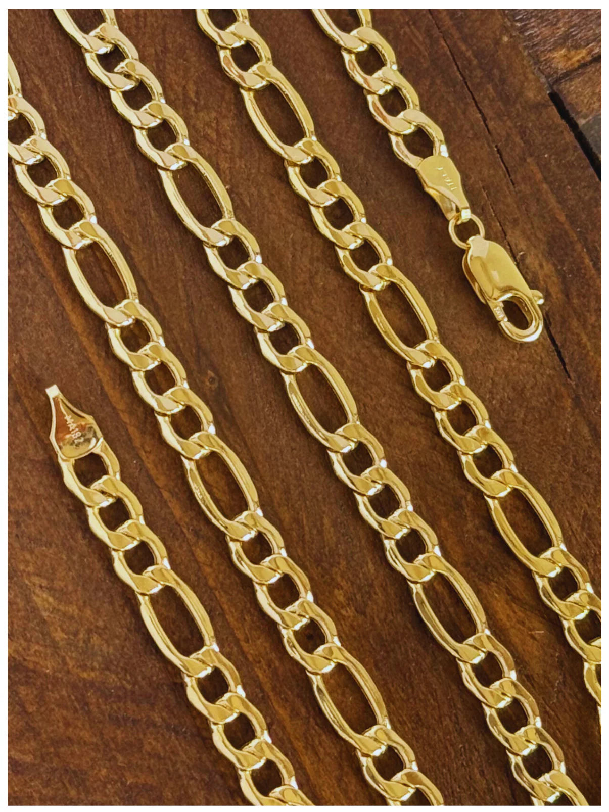 CADENA Y PULSERA CARTIER HUECA ORO 10K