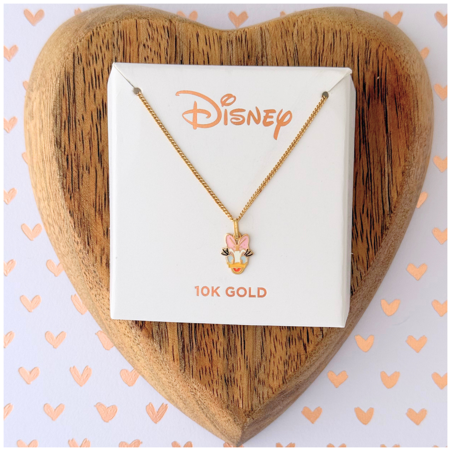10K GOLD DAISY DUCK NECKLACE 