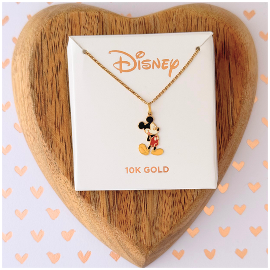 10K GOLD DISNEY MICKEY NECKLACE 
