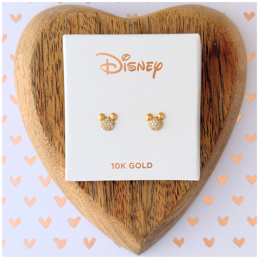 BROQUEL MICKEY ZIRCONIA DISNEY ORO K