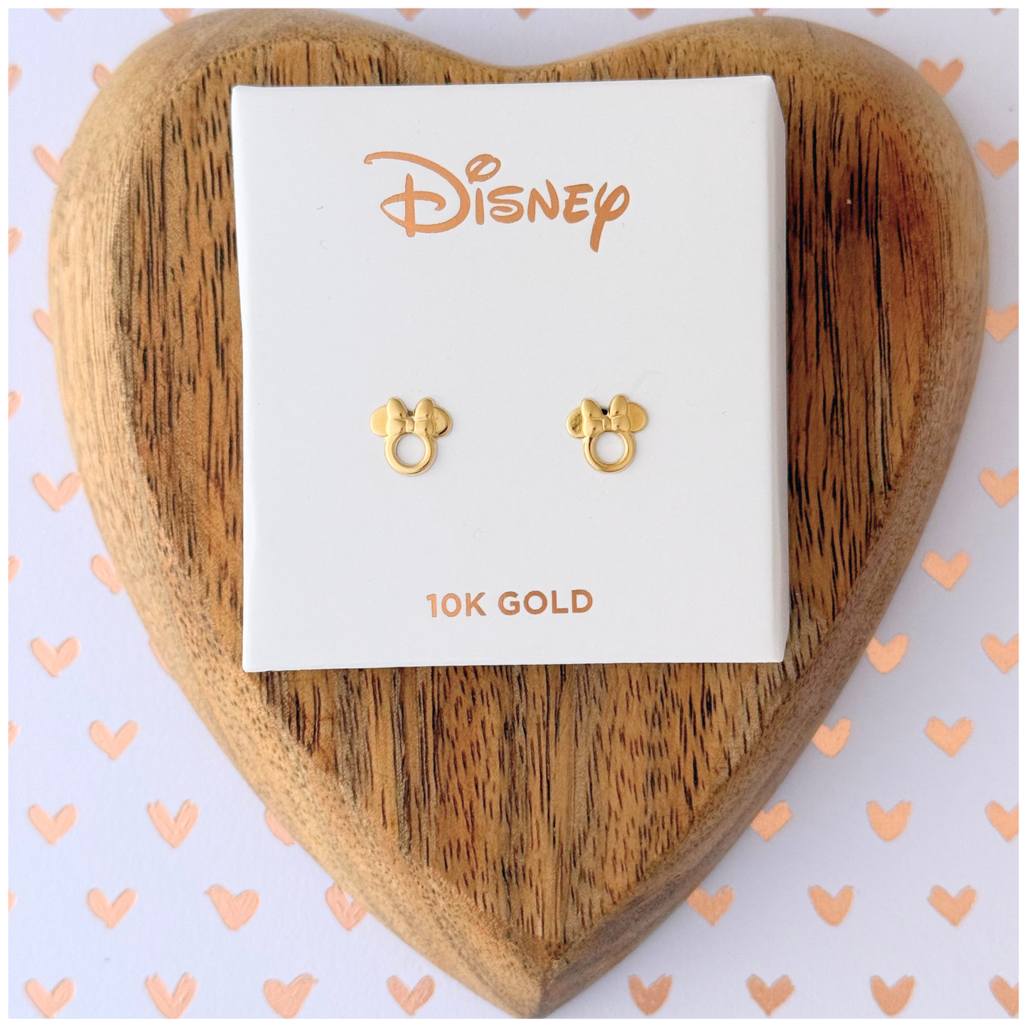 DISNEY 10K GOLD MINNIE BUCKLE WITH SMOOTH CONTOUR